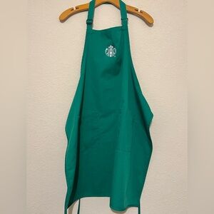 STARBUCKS Coffee Barista Employee Green Apron with Pockets